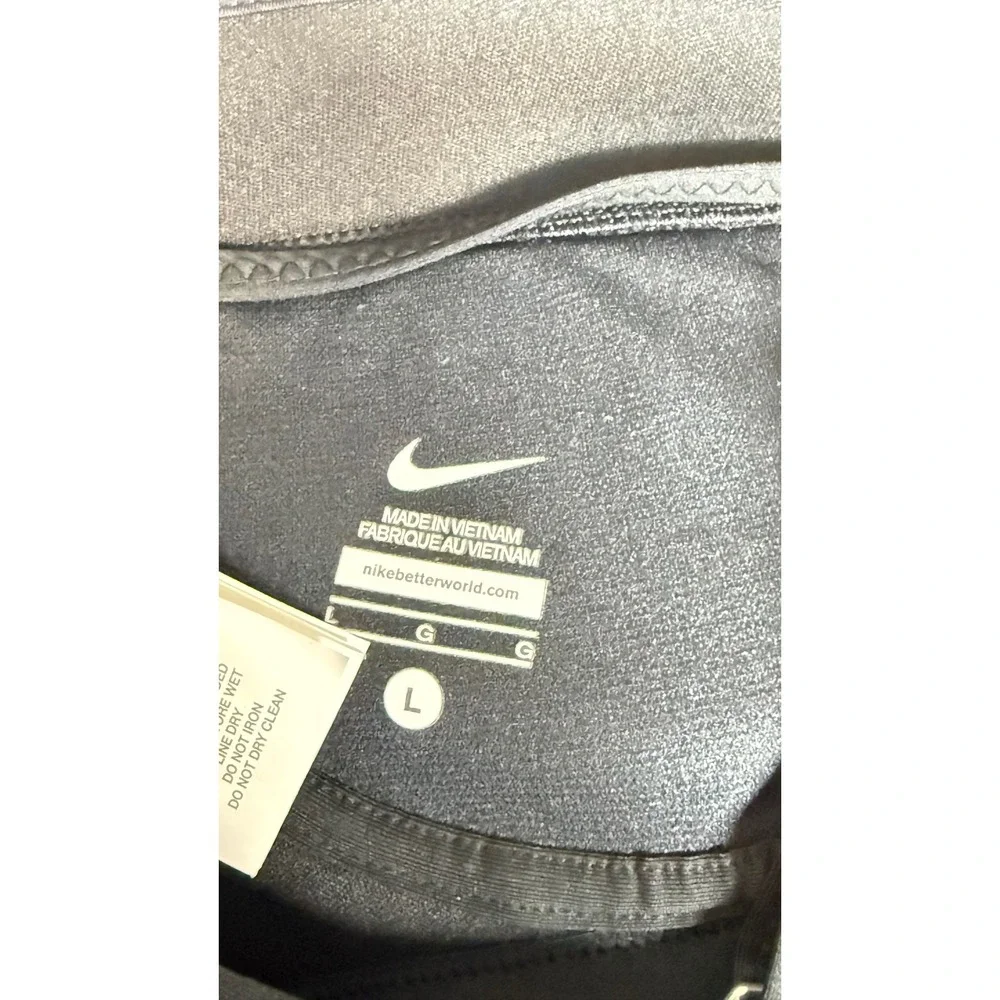 Nike Swim Bikini Top Charcoal Heather Adjustable Straps Women Large NESS7292